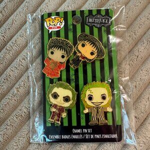 Funko Pop Beetlejuice Enamel Pin Set of 4 - NEW